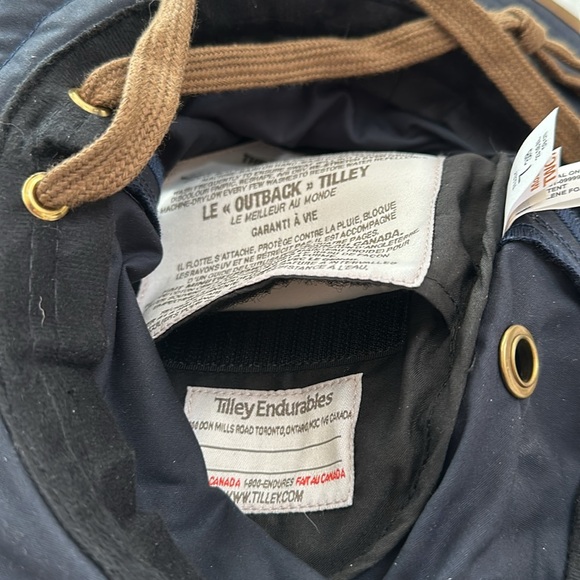 Tilley OUTBACK hat - Navy/British Tan - Picture 15 of 15